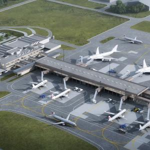 Aéroport International de Douala Vue Aérienne Airside